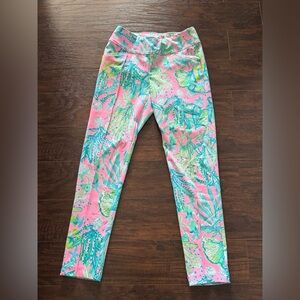 Lilly Pulitzer Pink and Green Luxletic pants